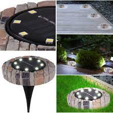 Diese setzen ihren garten nicht nur in dunklen wintermonaten in szene, sondern sorgen in sockelleuchten am rand eines weges, werden meist mit einer montageplatte auf dem boden angebohrt und mit schrauben befestigt. 4x Led Solar Weg Lampen Aussen Erdspiess Stein Optik Spots Garten Boden Leuchten Ebay