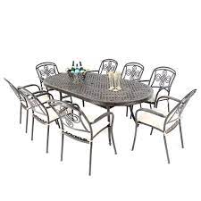 8 Seater Oval Brompton Set Regatta Garden Furniture Essex Oval Table Furniture Garden Furniture
