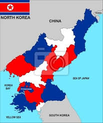 Die demokratische volksrepublik korea (koreanisch 조선민주주의인민공화국, 朝鮮民主主義人民共和國, . Nordkorea Karte Leinwandbilder Bilder Nachste Korea Politischen Myloview De