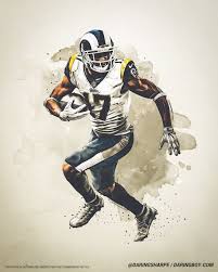 Robert Woods Los Angeles Rams Robert Wood Los Angeles Rams Sports Graphic Design