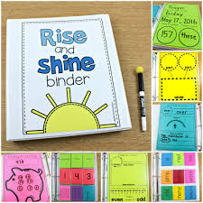The Rise And Shine Binder Guided Math Math Journals Teaching