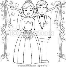 489 11 kb 1238 x 1751. Bride And Groom Vector Black And White Coloring Page A Bride And A Groom Vector Black And White Coloring Page Canstock