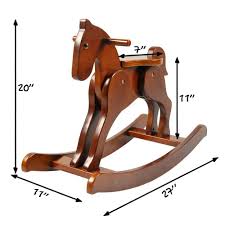 Labebe Child Rocking Horse Wooden Rocking Horse Toy Brown Rocking Horse For Kid 13 Year Wooden Rocking Horse Wood Rocking Horse Rocking Horse Woodworking Plans