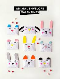 Animal Envelope Valentines Diy For Kids Crafts For Kids Valentines