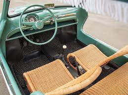 This Adorable Mint Green Fiat Twinset Is For Sale Beach Cars Fiat 500 Vintage Volkswagen Beetle Vintage