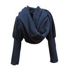 Shop the top 25 most popular 1 at the best prices! Veewon Fashion Korean Style Autumn Winter Unisex Warm Cable Knit Long Wrap Shawl Circle Scarf With Sleeve Navy Blue Buy Online In Dominica At Dominica Desertcart Com Productid 13053570