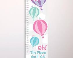 Monster Growth Chart Ruler Monster Growth Chart Canvas Etsy