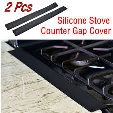 Also great between washer and dryer. Amerteer Silicone Stove Gap Covers 2 Pack Heat Resistant Oven Gap Filler Seals Gaps Between Stovetop And Counter Easy To Clean 21 Inches Black Walmart Com Walmart Com