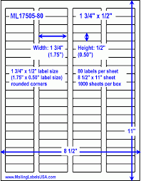 Avery Label Sizes Chart Top Label Maker