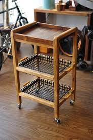 お洒落 ウッド アイアン ワゴン diyレシピ 手作り家具 100均 インテリア キッチンワゴン diy