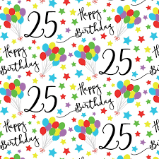 Create digital gifts & cards for dad this father's day! 25th Birthday Gift Wrapping Paper Gift Tags 1 Sheet 2 Gift Tags Iconic Ebay