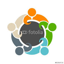 Teamwork Meeting 5 In Round Table Stock Image And Royalty Free Vector Files On Fotolia Com Pic 82654134 People Logo Teamwork Meeting Royalty Free Images