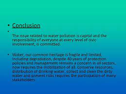 Water bodies include for example lakes, rivers, oceans, aquifers and groundwater. Water Pollution Contents Introduction 1 Factors Of Various