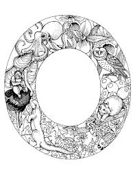 Welcome to my range of alphabet letters colouring pages! Letter Coloring Pages For Adults Wescoffcolorinpages