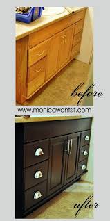 I gotta say i am loving it. Staining Oak Cabinets An Espresso Finish Faq S Monica Wants It Staining Oak Cabinets Home Home Diy
