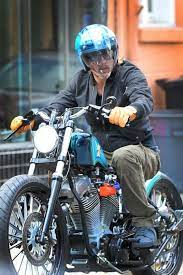 Brad Pitt Is A Cool Rider On His Motorcycle In New Orleans Motorcycle Motorbikes Motorcycle Culture