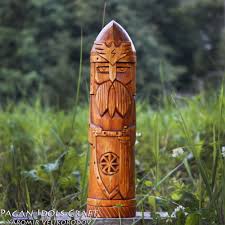 God Of War Perun Carved Wooden Statue Figure Protector Of Etsy Pagan Gods Wooden Statues Slavic Paganism