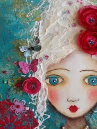 Marie Antoinette…..mixed media