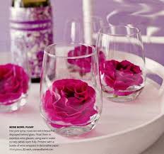 Float Roses Or Single Carnation In Stemless Wine Glass Mothers Day Decor Christmas Themes Decorations Flower Decorations