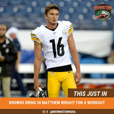 The #Browns brought in kicker Matthew Wright for a workout today ...