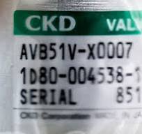 23915 TEL CKD PNEU VLV, AVB51V-X0007, 1D80-004538-11 (NEW ...