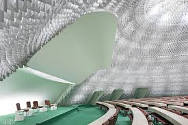 Oscar niemeyer, brazilian architect, an early exponent of modern architecture in latin america, particularly noted for his work on brasília, the new capital of brazil. Oscar Niemeyer S French Communist Party Headquarters Brings A Sensual Brazilian Lilt To Paris Interior Design Magazine
