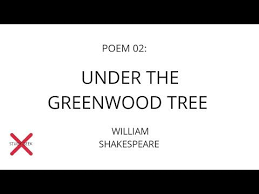 Under The Greenwood Tree Explanation Youtube Blog Topics Greenwood Words