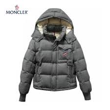 Men Monclers Jacket Cezanne Quilted Flannel Grey Moncler
