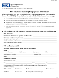 Some cover all bases and are easy to understand while others are confusing and missing important information. Form Fint08 Download Fillable Pdf Or Fill Online Title Insurance Licensing Biographical Information Texas Templateroller