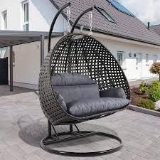 Of course, you can use almost every indoor hanging chair outside for a while. Best Double Seat Wicker Hanging Chair For Adults And Children With 15cm Cushion Perfect For Patio Deck Swinging Chair Hanging Swing Chair Porch Swing Chair