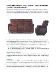 You need an excellent cleaning service and maids in new hope, but nobody seems to be answering to your high requirements? Best Chair Upholstery Repair Service Cheap Sofa Repair In Dubai Upholsterydoctor By Upholstery Doctor Issuu