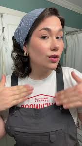 Woman Working outside in Overalls