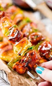 They require very little cook time, around 15 minutes. Grilled Bbq Chicken Kabobs Perfect For Summer The Chunky Chef