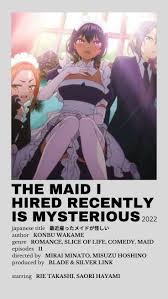 The Maid I Hired Recently Is Mysterious - synopsis | Comedy anime, Anime,  Maid