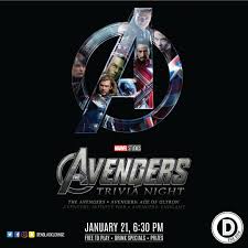 As such, many people are scrambling to make sure they get one last opportunity to see their favorite heroes together. The Den Black Lounge The Avengers Movie Trivia Night We Re Testing Your Trivia Knowledge With Questions From The 4 Avengers Movies Marvel The Avengers Avengers Age Of Ultron Avengers Infinity War And