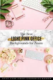 Pink Office Zoom Background 4 Virtual Photos For Video Call Professional Background Online School Stock Photo Digital Download Pink Office Pink Office Background