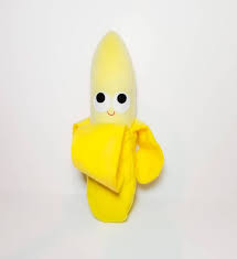 Banana Plush Stuffed Food Gift Anthropomorphic Desk Toy Etsy Toys Plush Desk Toys