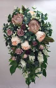 Artificial Flower Dusty Pink Purple Peach Peony Roses Bridal Wedding Bouquet Artificial Flower Wedding Bouquets Wedding Bridesmaid Bouquets Wedding Bouquets