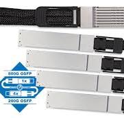 MSA Compliant 800GBase ACC OSFP to 4 x 200G OSFP RHS Breakout Active Copper  Cable