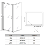 Standard Shower Sizes - Dimensions Info