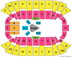 Mullins Center Seating Chart