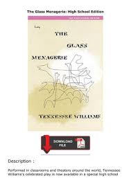THE GLASS MENAGERIE by Tennessee Williams by 4th Wall Theatre Company -  Issuu