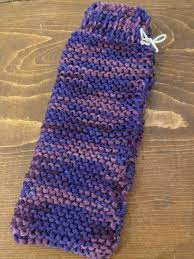 A look at the knitting kit published by klutz. First Fo A Sunglasses Holder From A Klutz Learn To Knit Book Circa 2004 Knitting