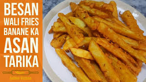 Besan Wali Fries Banane Ka Asan Tarika Besan Ki Chips Easy And Quick Fries Fries Recipe Chips Recipe