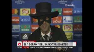 Talks were underway last night with a view to appointing the. El Entrenador De Shakhtar Donetsk Paulo Fonseca Se Presento Disfrazado Como El Zorro Youtube