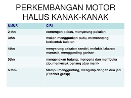 Skil ni untuk membolehkan anak kita kuat untuk menulis, memotong, guna gunting dengan betul, menyuap makanan, memakai butang baju, zip baju atau seluar, dan lain2. Sesi 1 1 5 Aspek Perkembangan Kanak Kanak Ppt Download