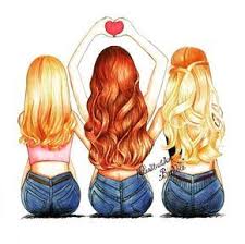 Image Result For Drawings Of Three Best Friends Drawings Of Friends Best Friend Drawings Bff Drawings