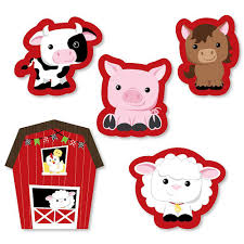 Maybe you would like to learn more about one of these? Farm Animals Diy Shaped Barnyard Baby Shower Or Birthday Party Cut Outs 24 Ct Bigdotofhappiness Com