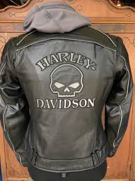 Harley Davidson Reflective Willie G Skull Leather 3 In 1 Jacket 98152 09vw Xl Harley Davidson Leather Jackets Biker Outfit Harley Davidson Jacket