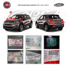 Fiat Color Code Location Paint Label Sample Coding Car Paint Colors Color Coding